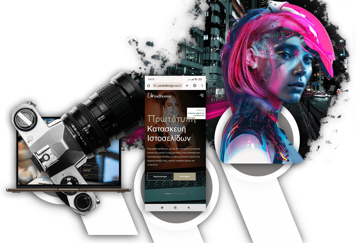 Services-Details-Laptop-Camera-Mobile-Humandroid-shape Exceptional Web and Graphic Design Development